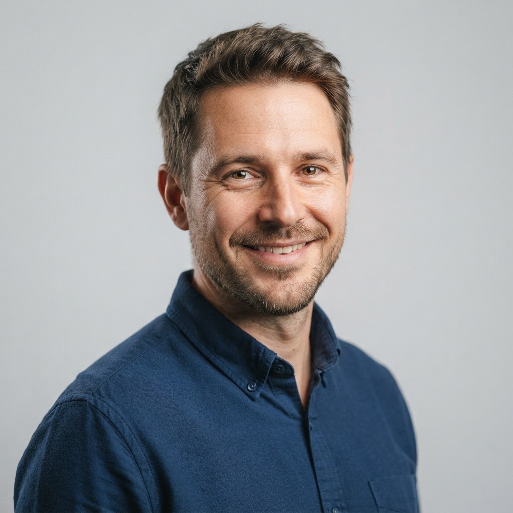 Portrait of Daniel Mercer, travel technology writer