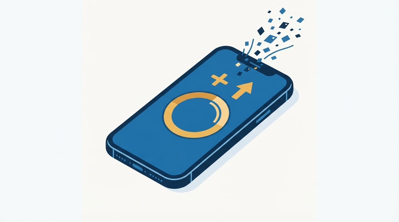 Illustration of a smartphone with a circular data gauge being refilled with extra data